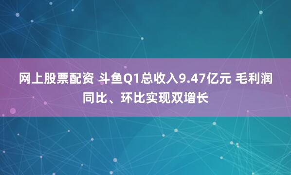 网上股票配资 斗鱼Q1总收入9.47亿元 毛利润同比、环比实现双增长