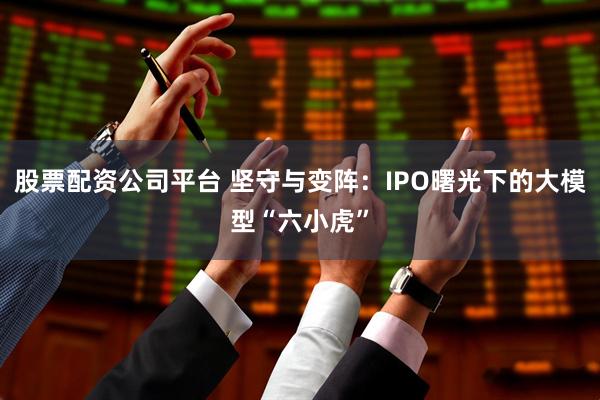 股票配资公司平台 坚守与变阵：IPO曙光下的大模型“六小虎”